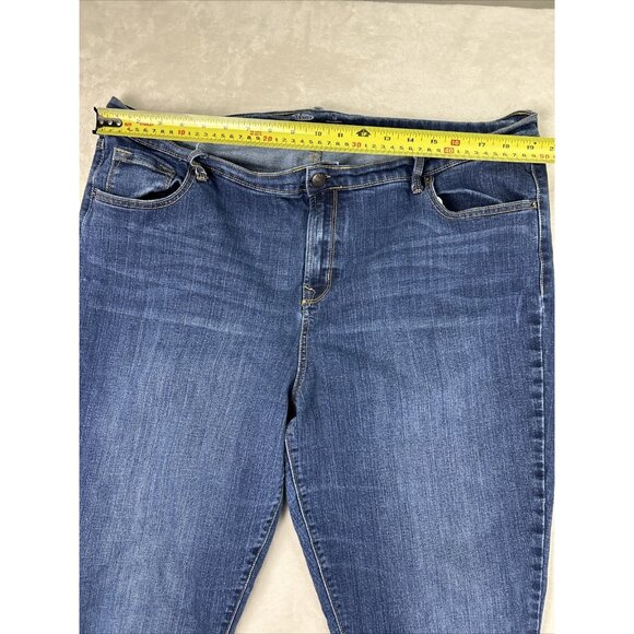 Old Navy Jeans Women’s Size 16 Tall Sweetheart Straight Lakeshore Denim Blue - Picture 5 of 10